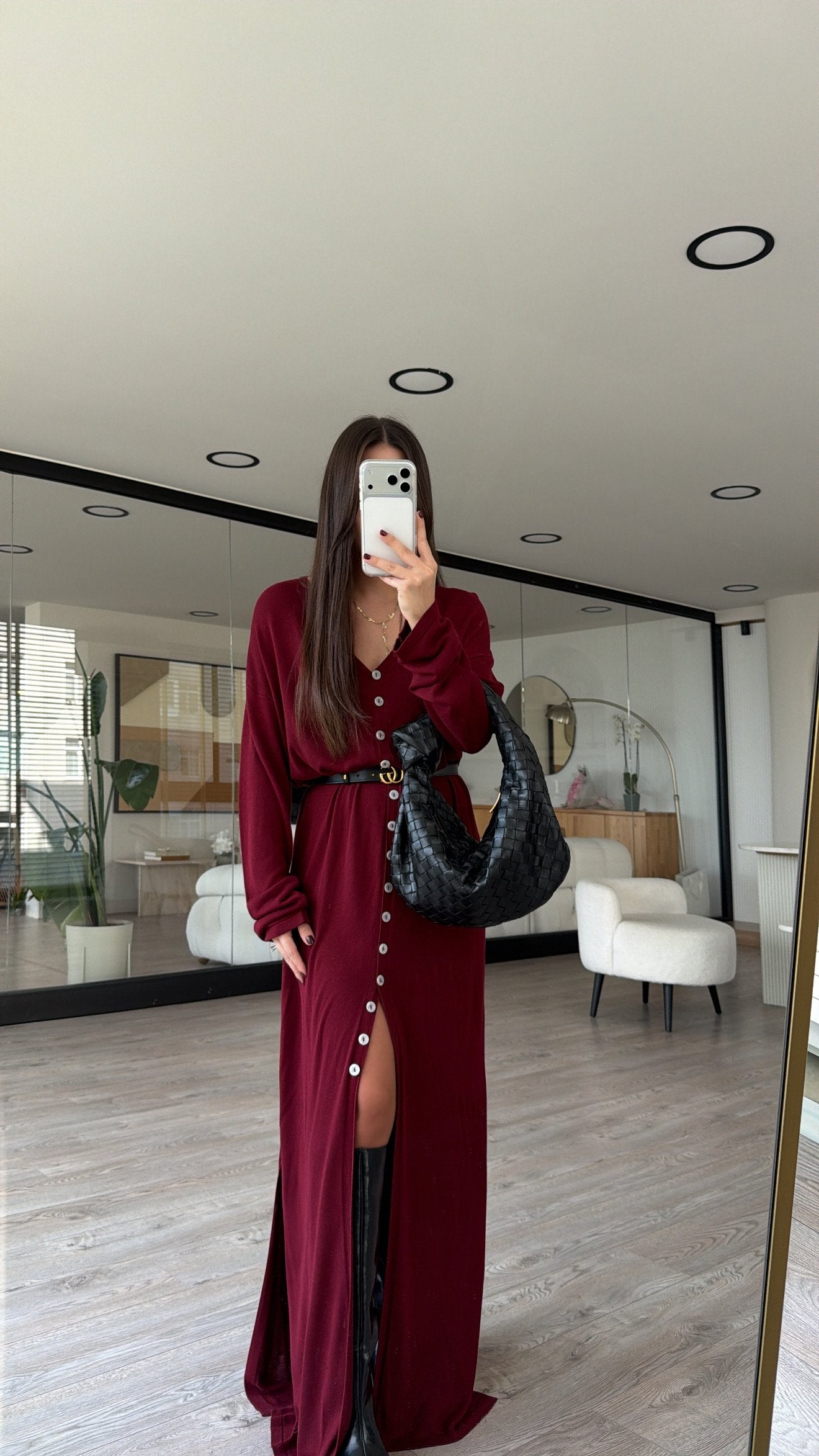Vestido Valentina Bordeaux