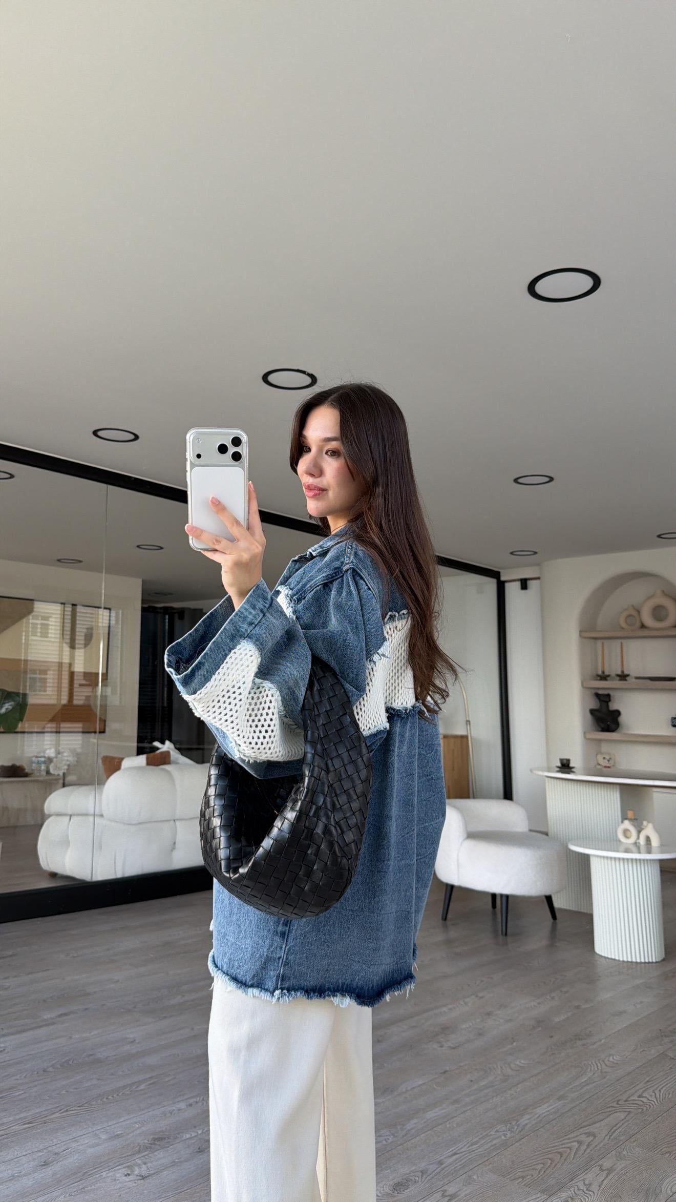 Jaqueta Jeans Tricot Louise