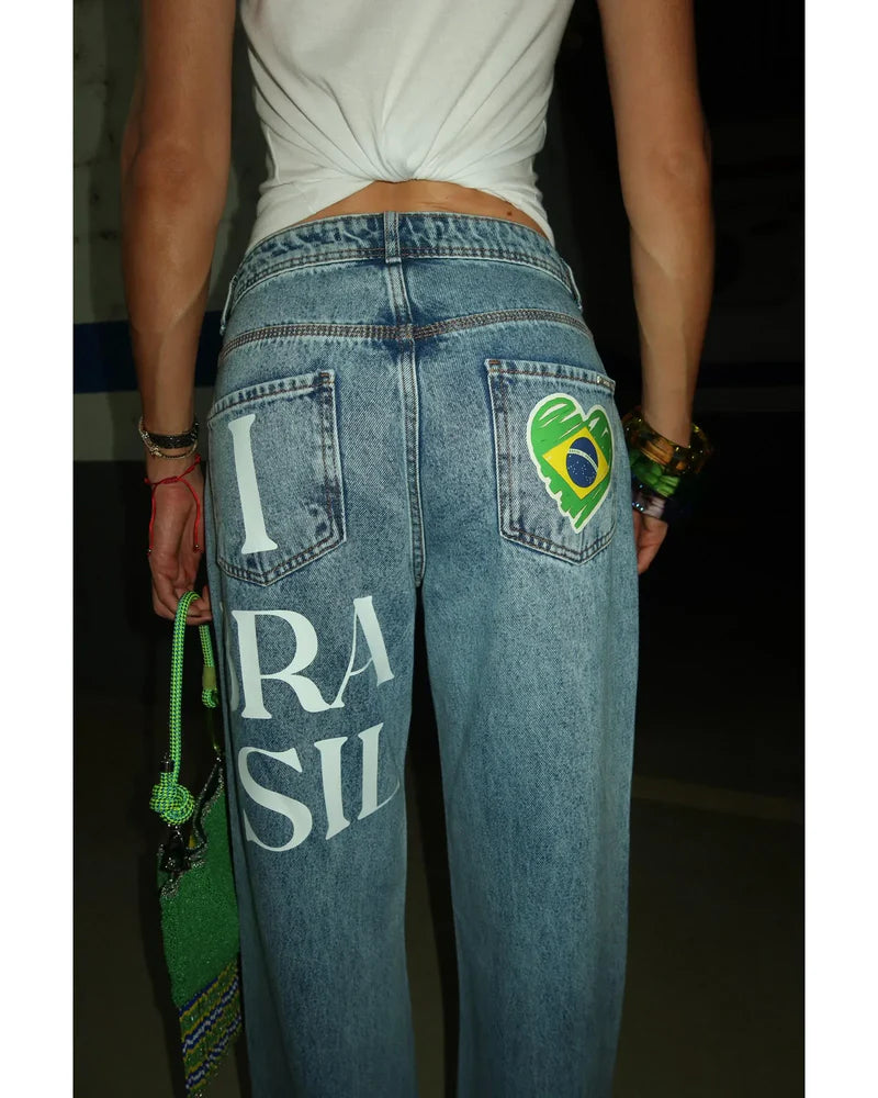 Wide Leg Brasil Stickers