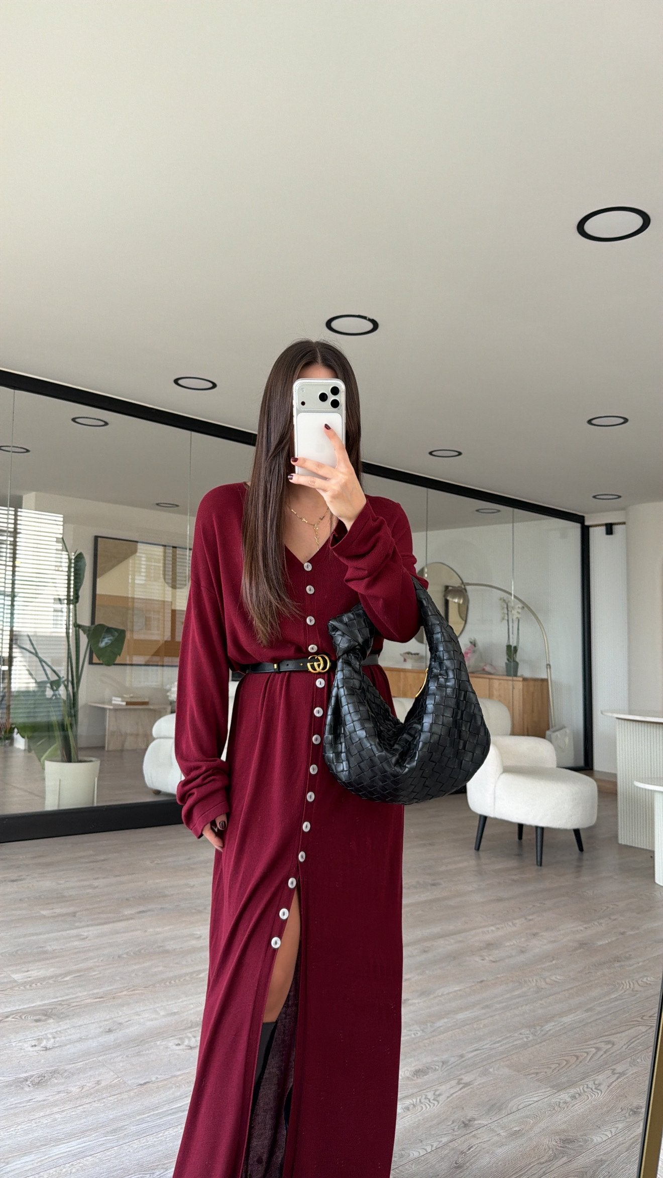 Vestido Valentina Bordeaux