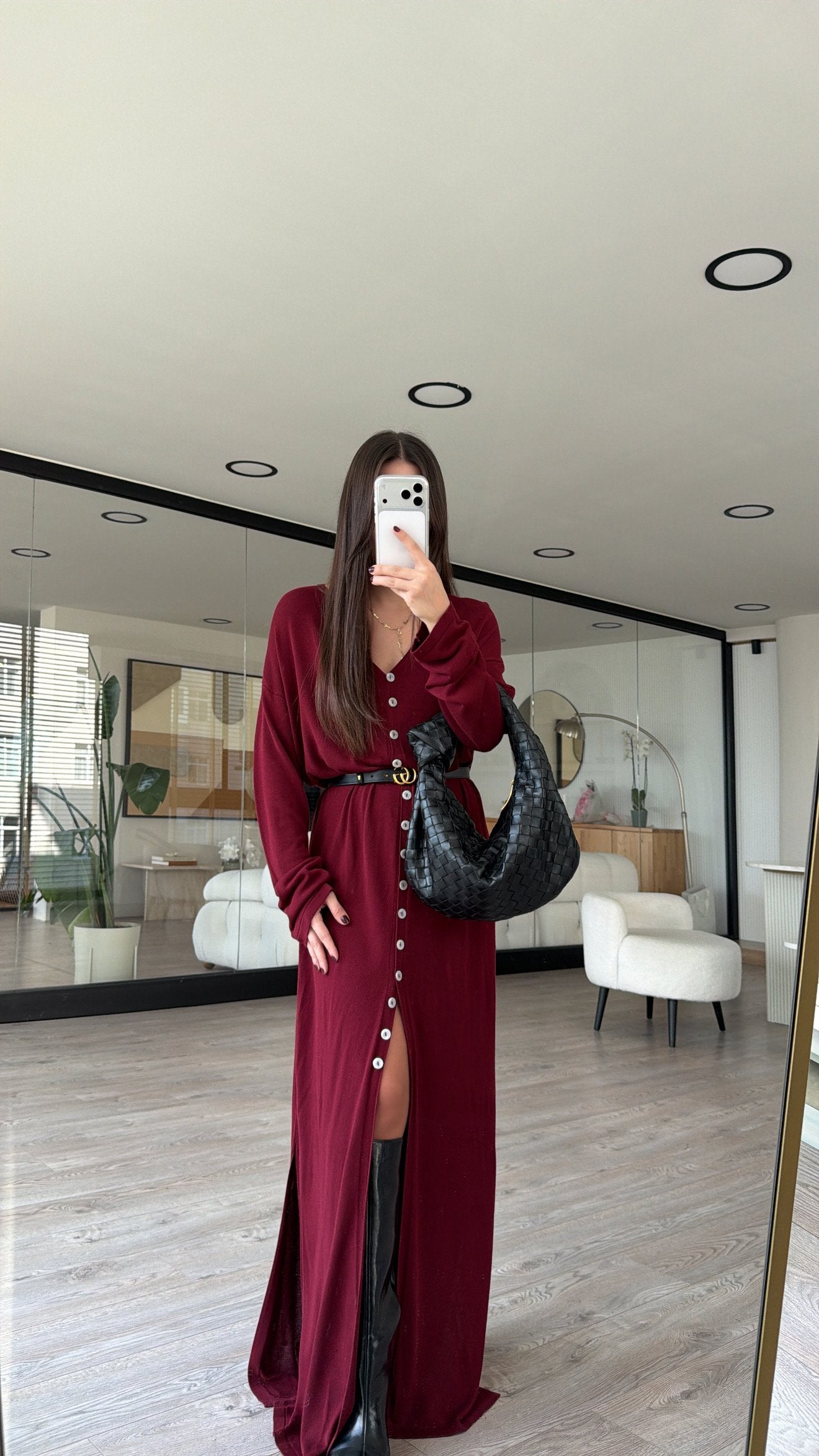 Vestido Valentina Bordeaux